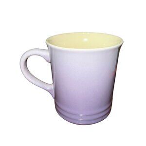 NWT Le Creuset Bluebell Purple Stoneware Coffee Mug Tea Cup Ceramic France Ombré